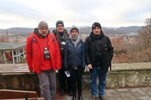 Adrian Kołodziej, Włodzimierz Kotwas oraz nasi przewodnicy Joanna Karnicka i Marek Rosiak.