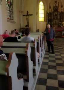 Łukasz Jasek opowiada o kościółku Maria Hilf na Rochusie.