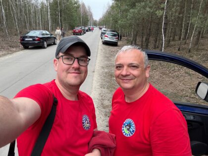 Nasi przewodnicy Adrian Kołodziej i Dariusz Kubat.